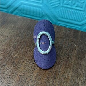 Elegant Sterling Silver Oval Ring